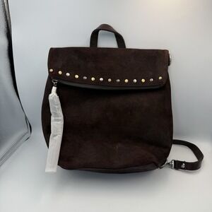 NWOT Patricia Nash Luzille Studded Leather Brown Backpack